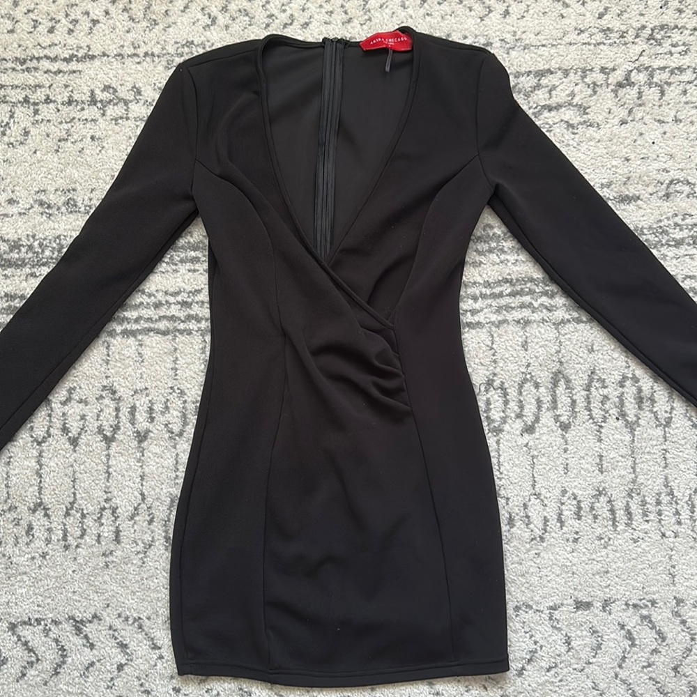 Black mini dress